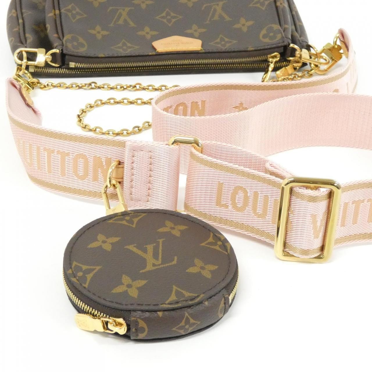 ルイヴィトン モノグラム ミュルティ ポシェット アクセソワール M44840 ショルダーバッグ