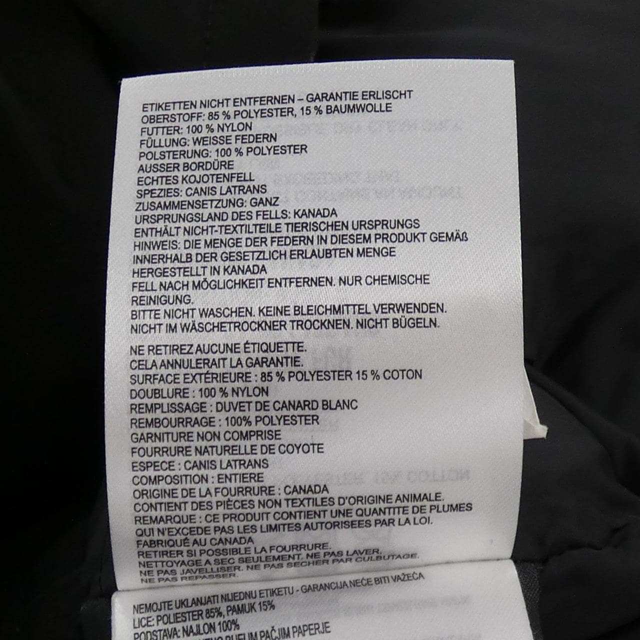 カナダグース CANADA GOOSE 3037L VICTORIA ヴィクトリア ダウンコート