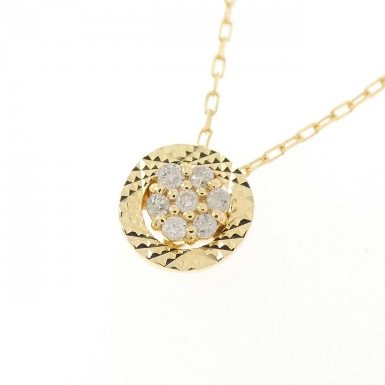 K18YG ダイヤモンド ネックレス 0.07CT