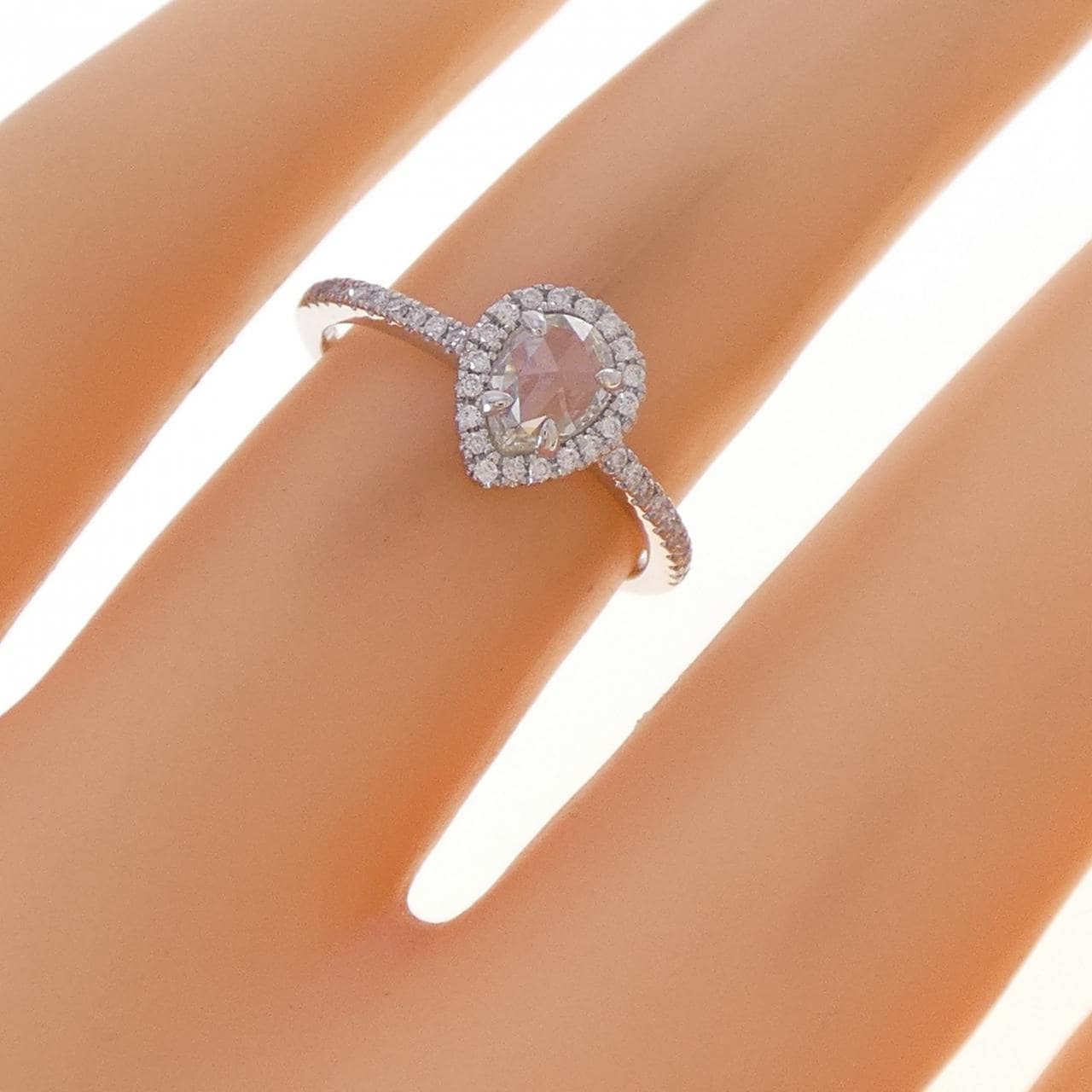 K18WG ダイヤモンド リング 0.40CT