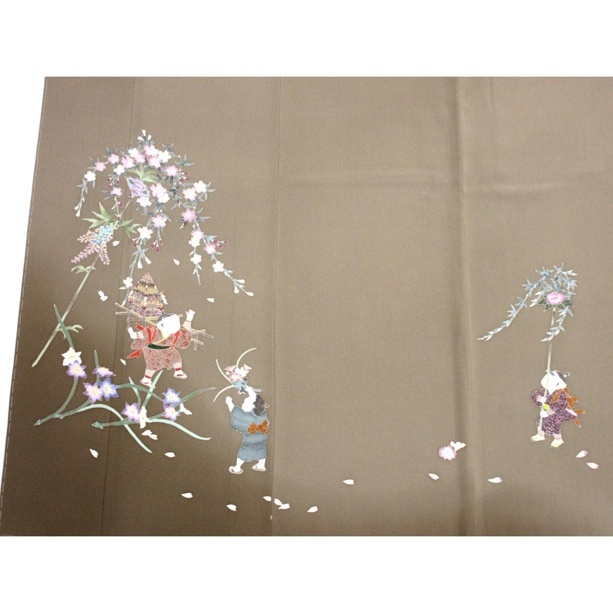 【未使用品】色留袖　岡本幸治　訪問着兼用　蔦【本加賀友禅】