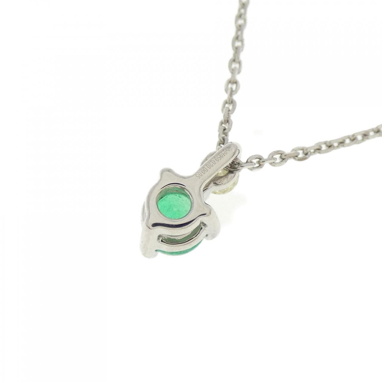 PT950 エメラルド ネックレス 0.20CT