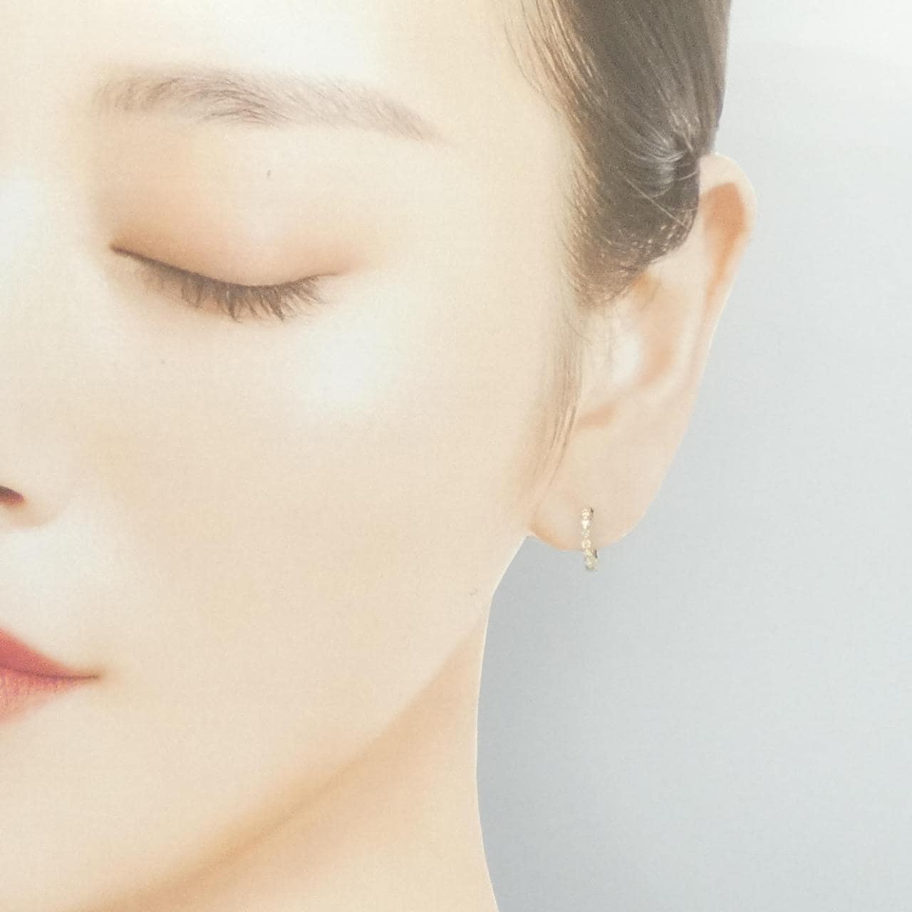 K14YG ダイヤモンド イヤリング 0.15CT