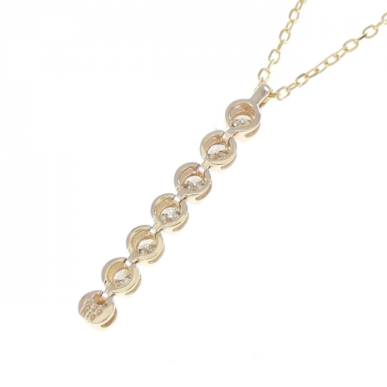 K10YG ダイヤモンド ネックレス 0.20CT