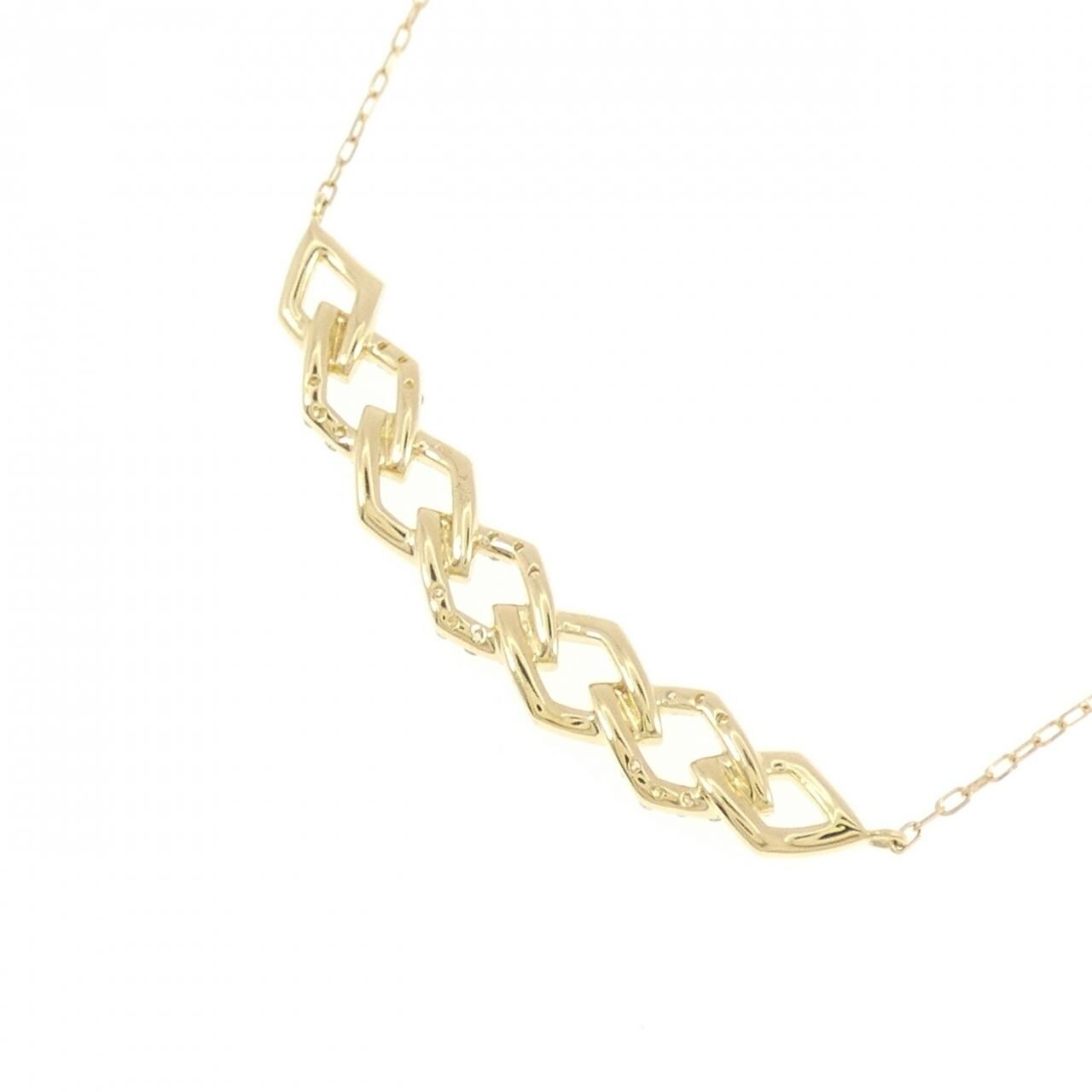 [BRAND NEW] K18YG Diamond Necklace 0.15CT