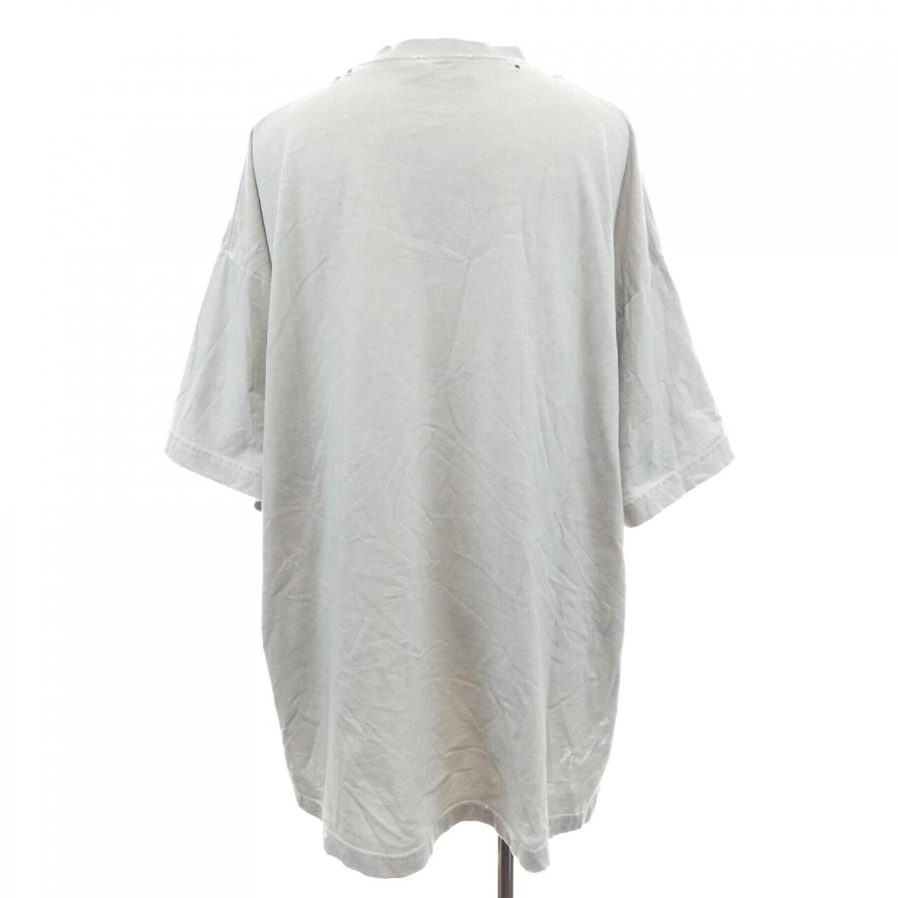 バレンシアガ BALENCIAGA METAL LOGO CRASHED 694576 TMV88 UNISEX Tシャツ