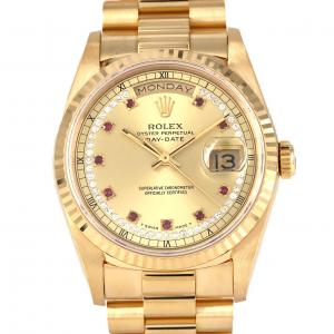 ロレックス デイデイト 18238LR YG 自動巻 X番