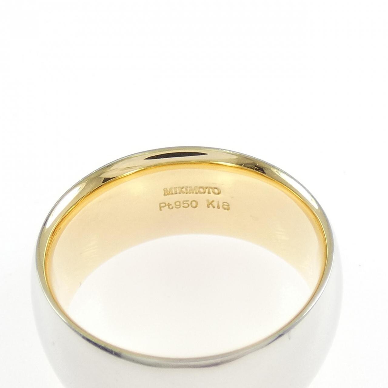 KOMEHYO | MIKIMOTO K18YG/PT950 Ring | MIKIMOTO | Designer Jewelry 
