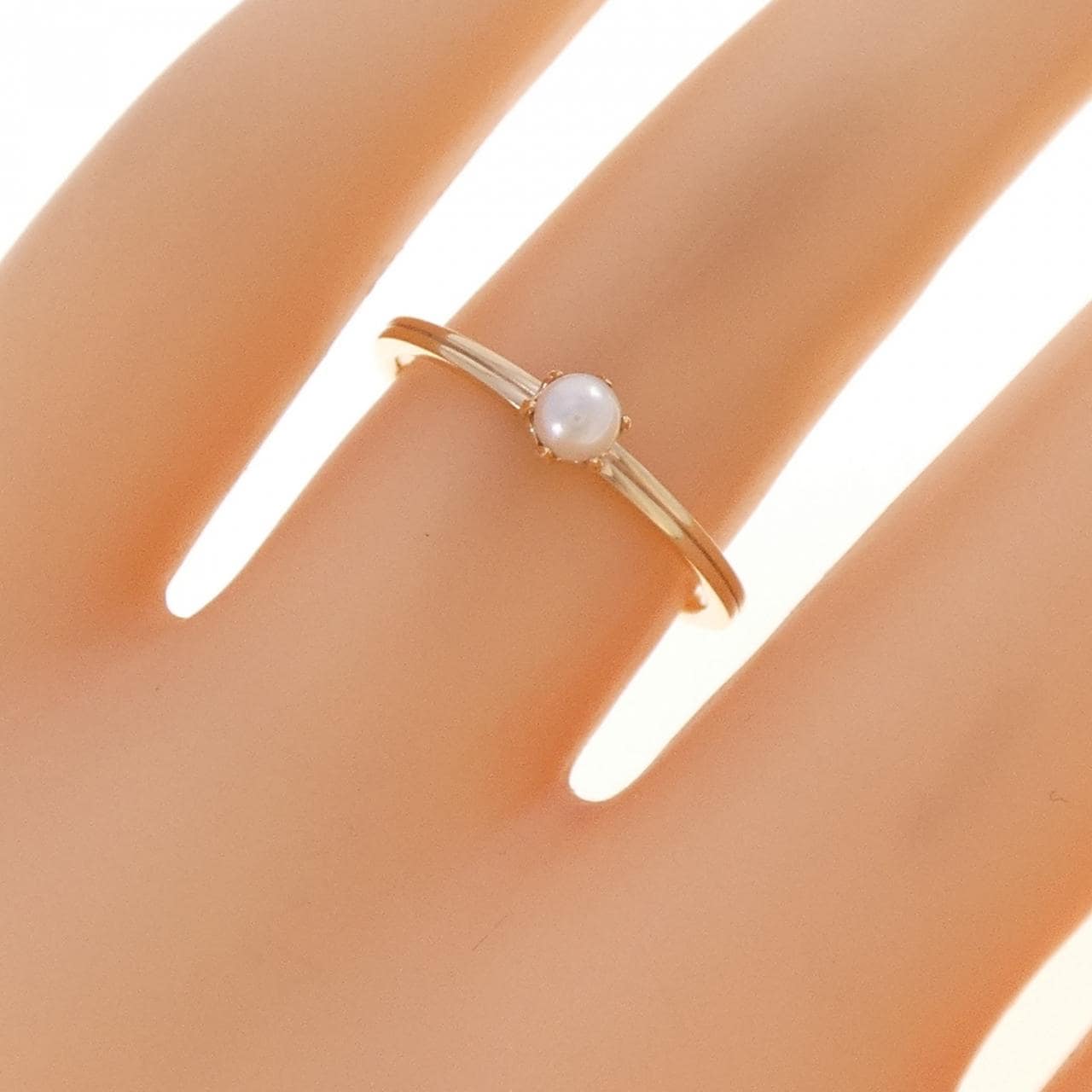 アガット アコヤパール リング 3.3mm