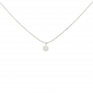 PT900/PT850 ソリティア ダイヤモンド ネックレス 0.10CT