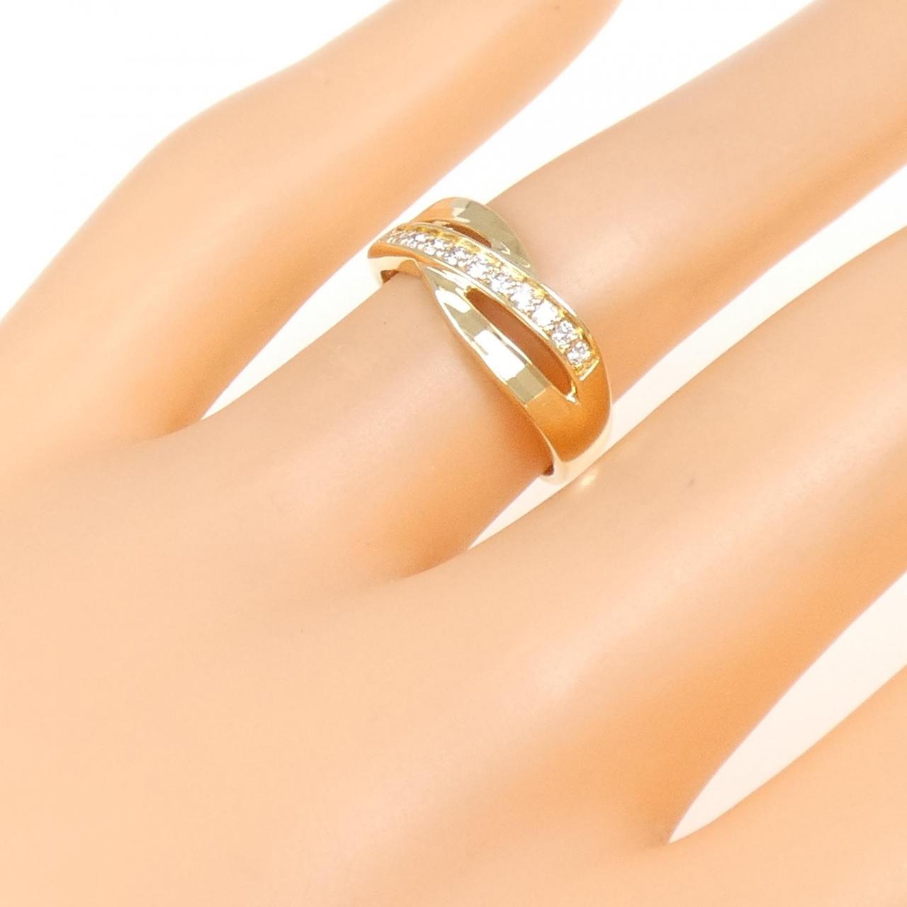 K18YG ダイヤモンド リング 0.11CT