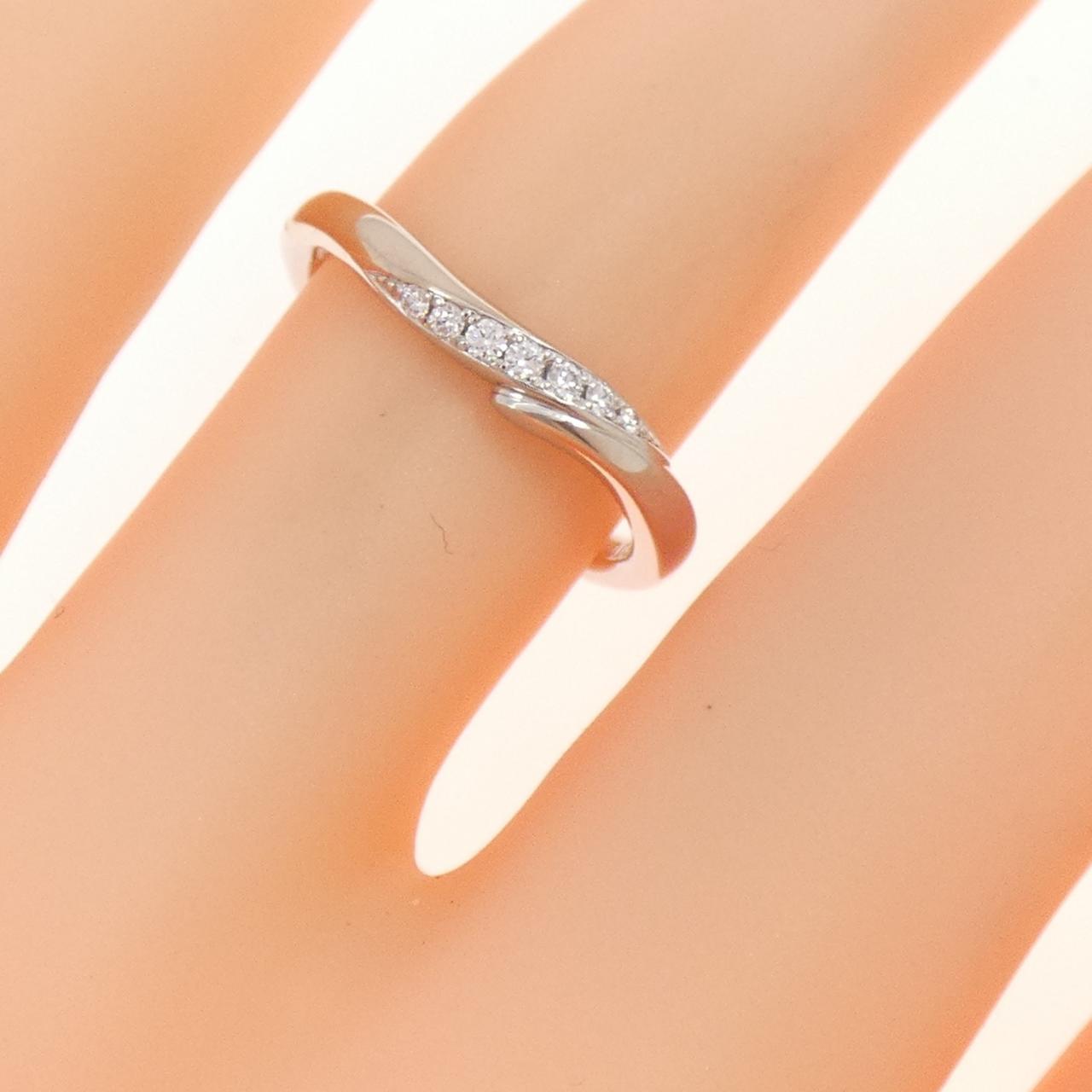 PT950/K18PG ダイヤモンド リング 0.03CT