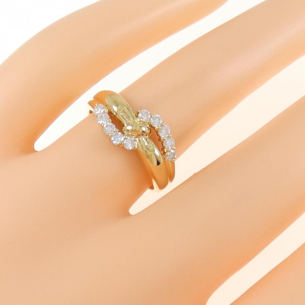 K18YG ダイヤモンド リング 0.30CT