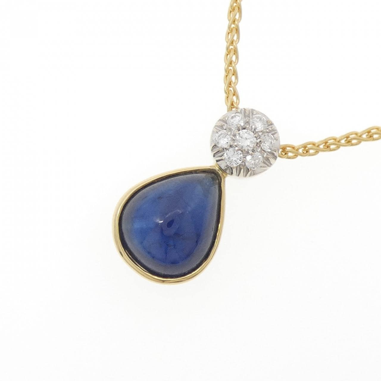 750YG/750WG サファイヤ ネックレス 5.99CT