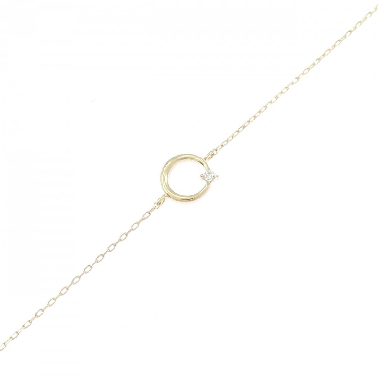 K10YG ダイヤモンド ブレスレット 0.01CT