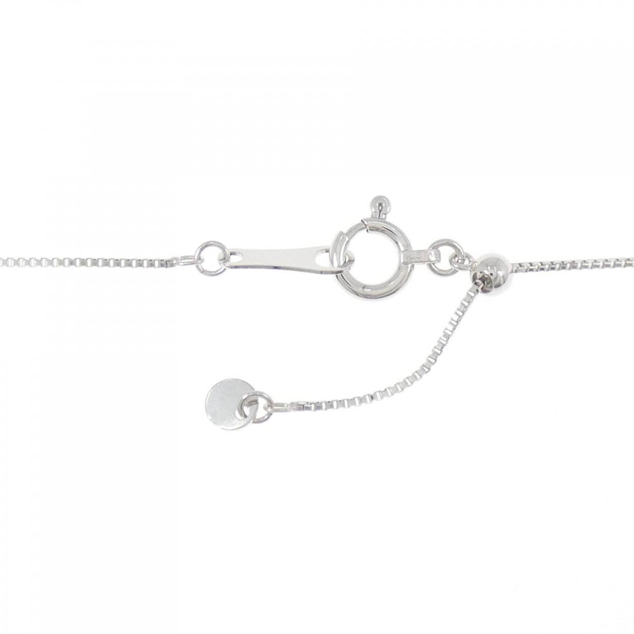 K18WG ハート ダイヤモンド ネックレス 0.20CT