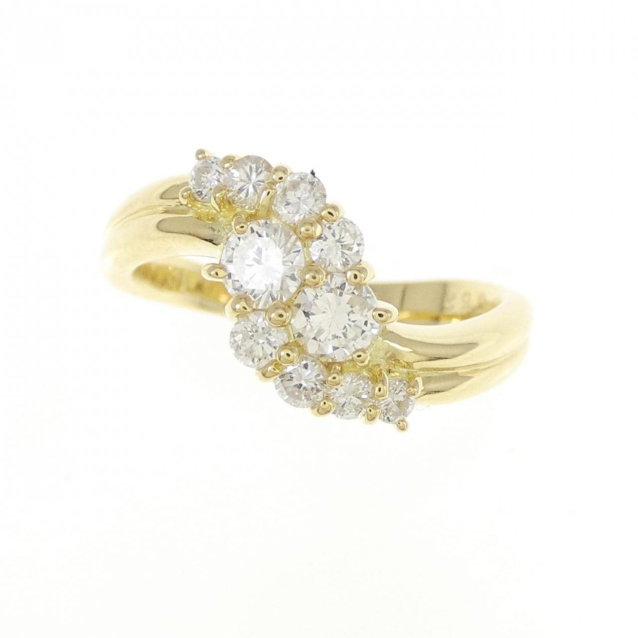 K18YG ダイヤモンド リング 0.62CT