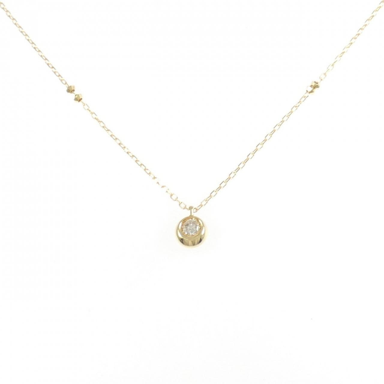 K18YG ダイヤモンド ネックレス 0.12CT