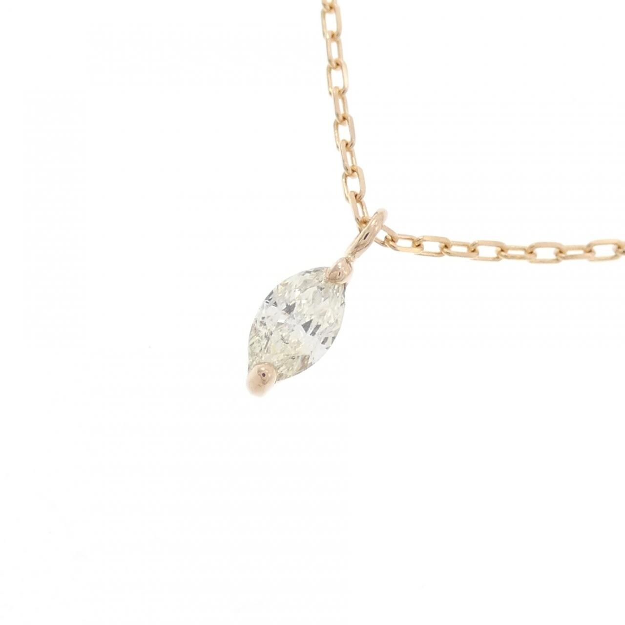 K18PG ダイヤモンド ネックレス 0.20CT