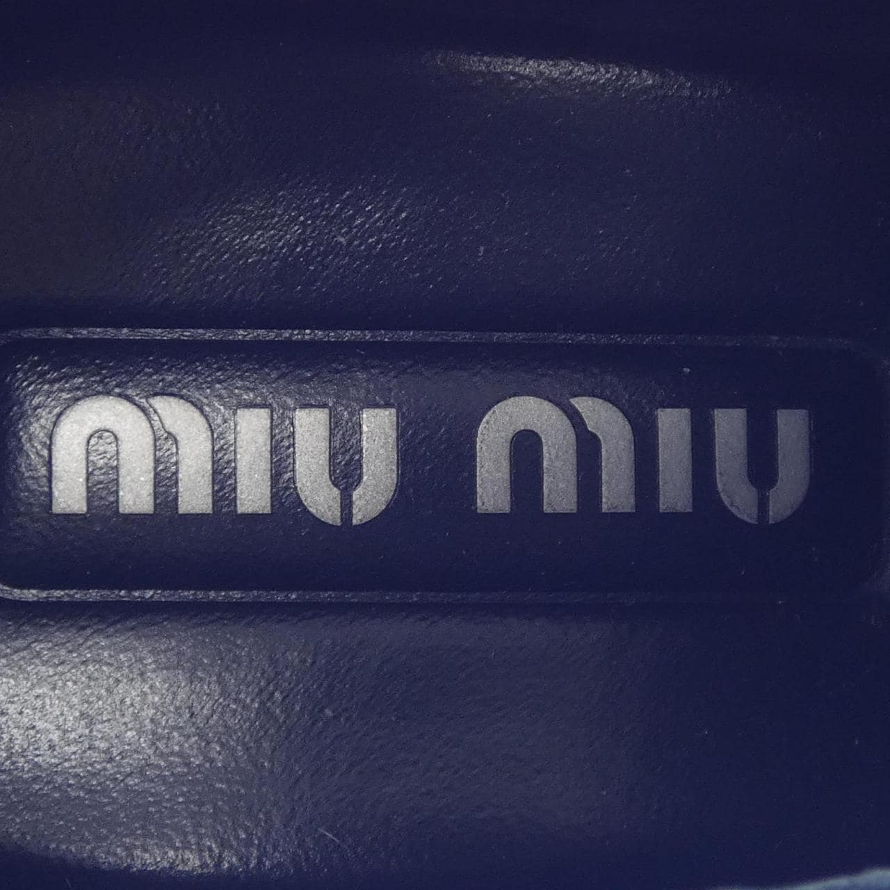 ミュウミュウ MIU MIU MIU MIU ロゴ 5E320E シューズ