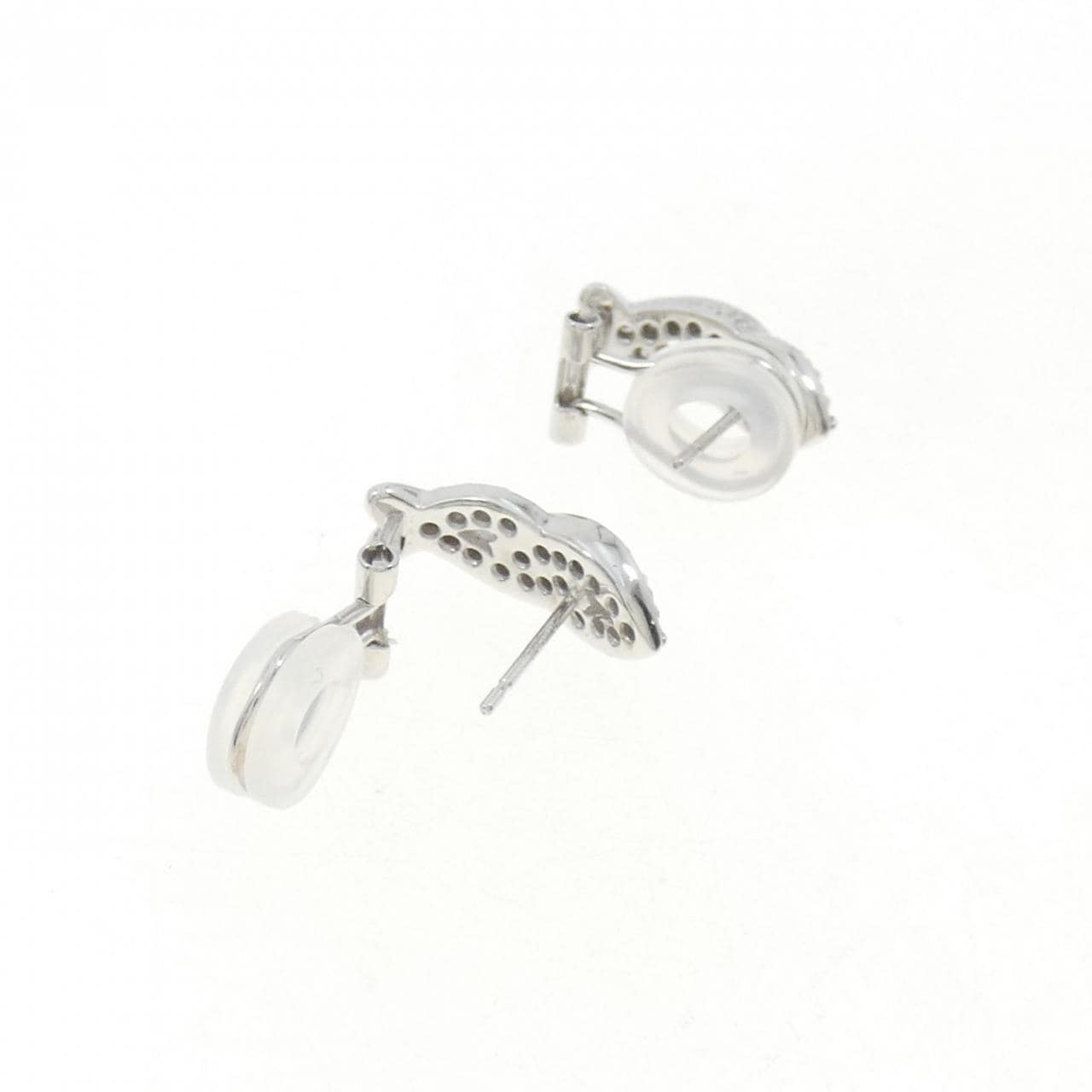 K18WG/K14WG Diamond Earrings 0.35CT