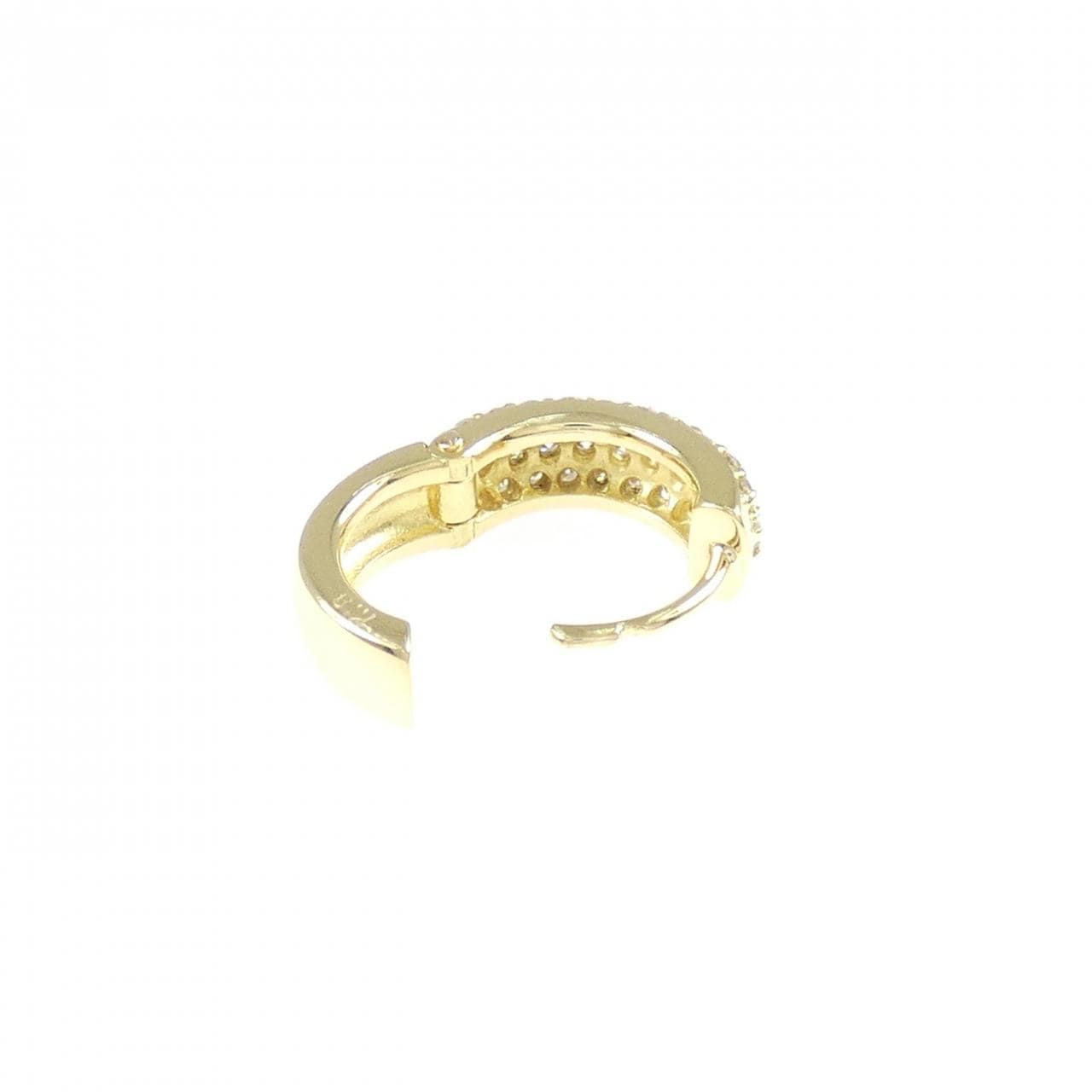 K18YG ダイヤモンド ピアス 0.33CT 片耳