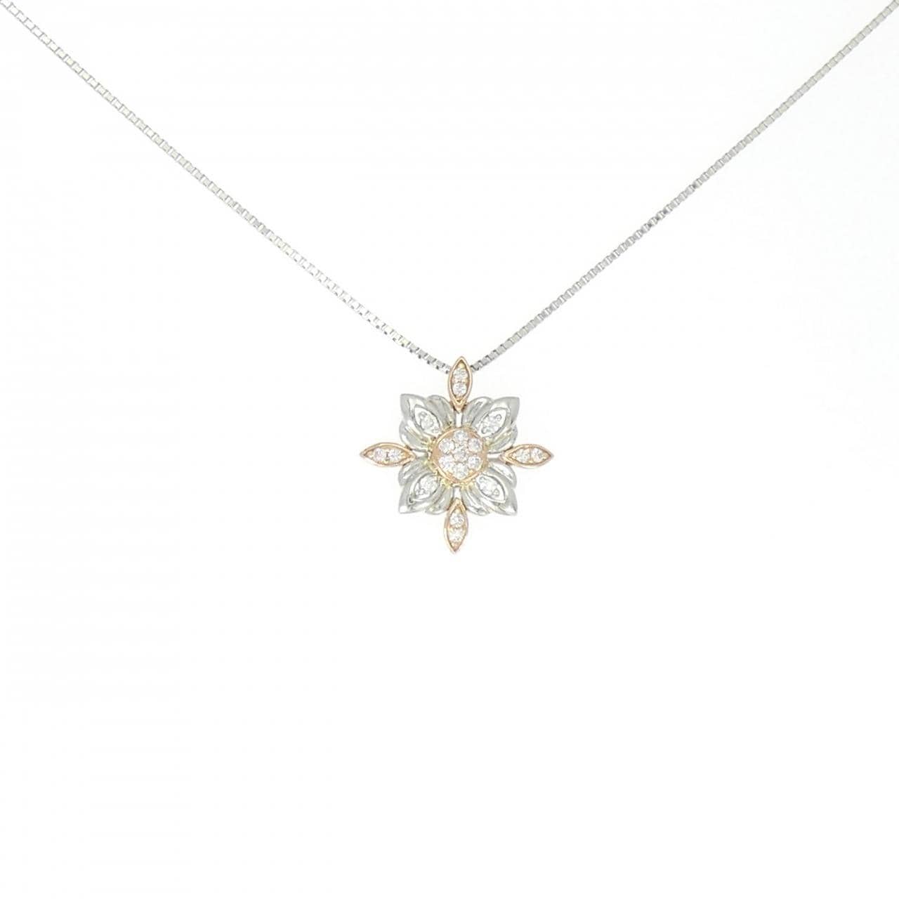 ジーエスティービー ダイヤモンド ネックレス 0.09CT