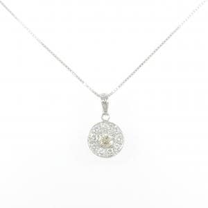 K18WG ダイヤモンド ネックレス 0.37CT