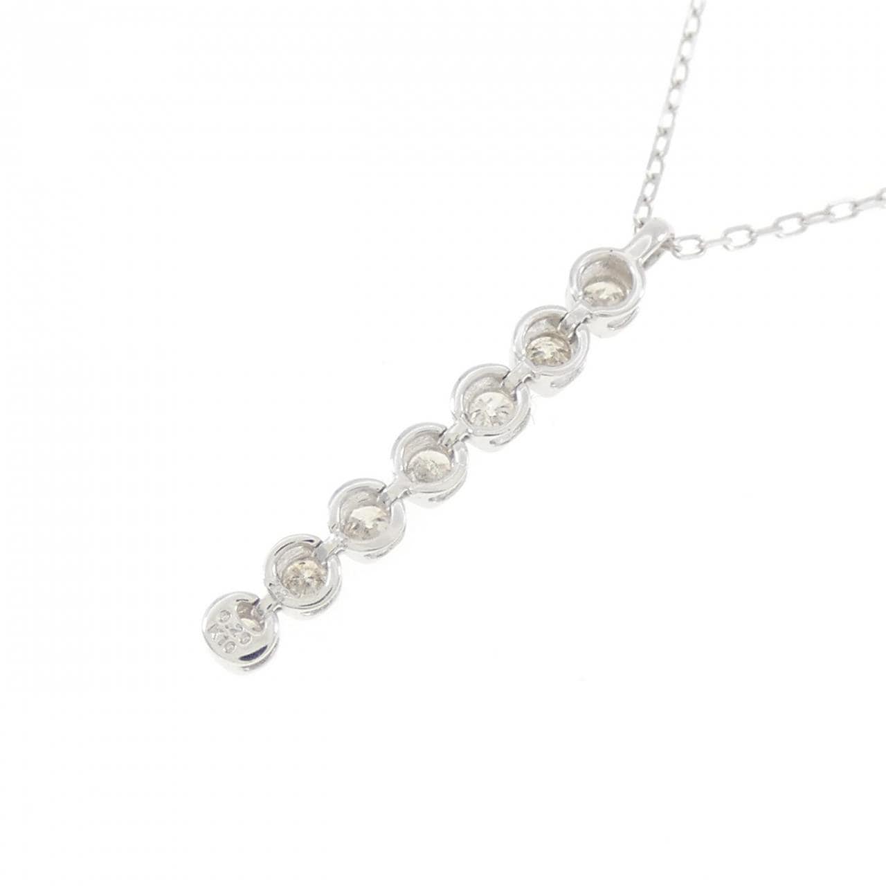 K10WG ダイヤモンド ネックレス 0.20CT