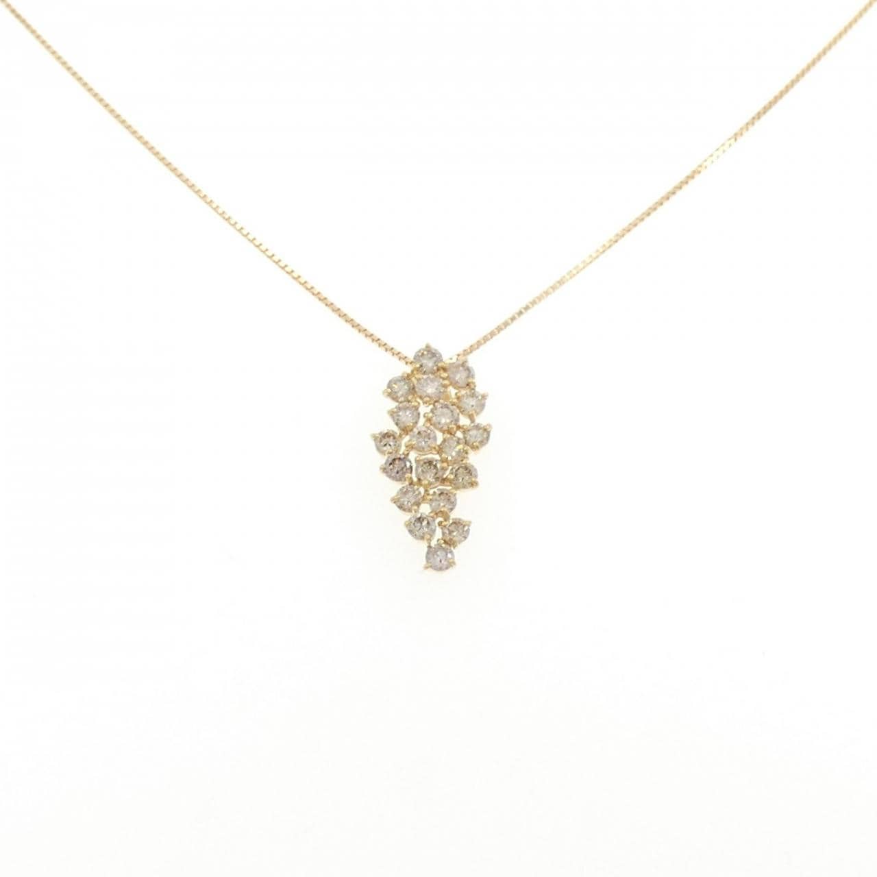 K18YG ダイヤモンド ネックレス 1.10CT