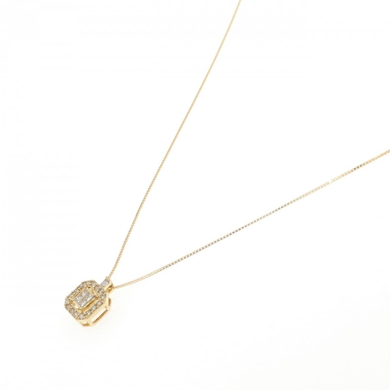K18YG ダイヤモンド ネックレス 0.35CT