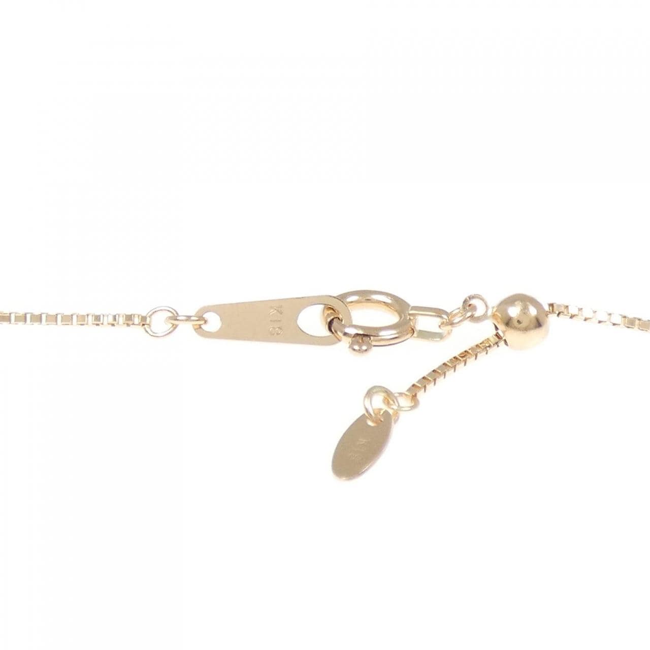 K18PG パヴェ ダイヤモンド ネックレス 1.60CT