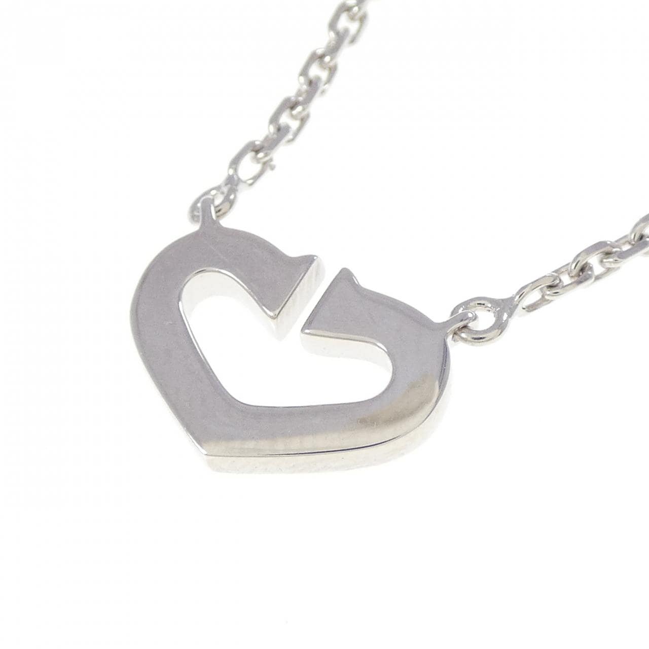 カルティエ Cハート ネックレス