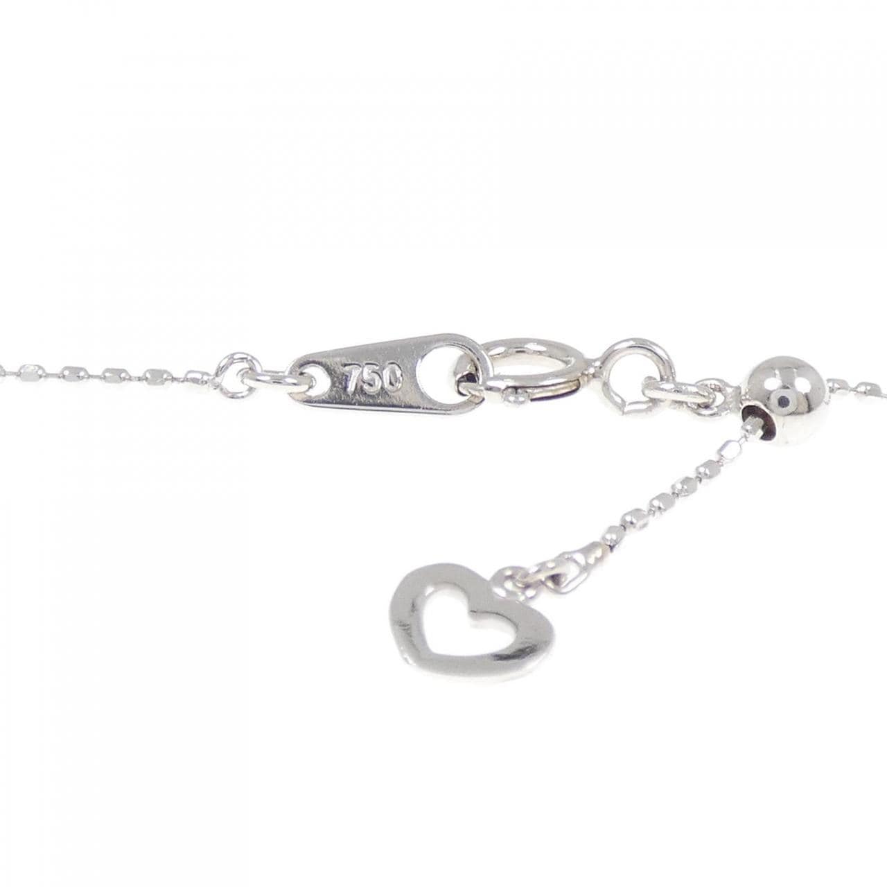 K18WG ダイヤモンド ネックレス 0.50CT