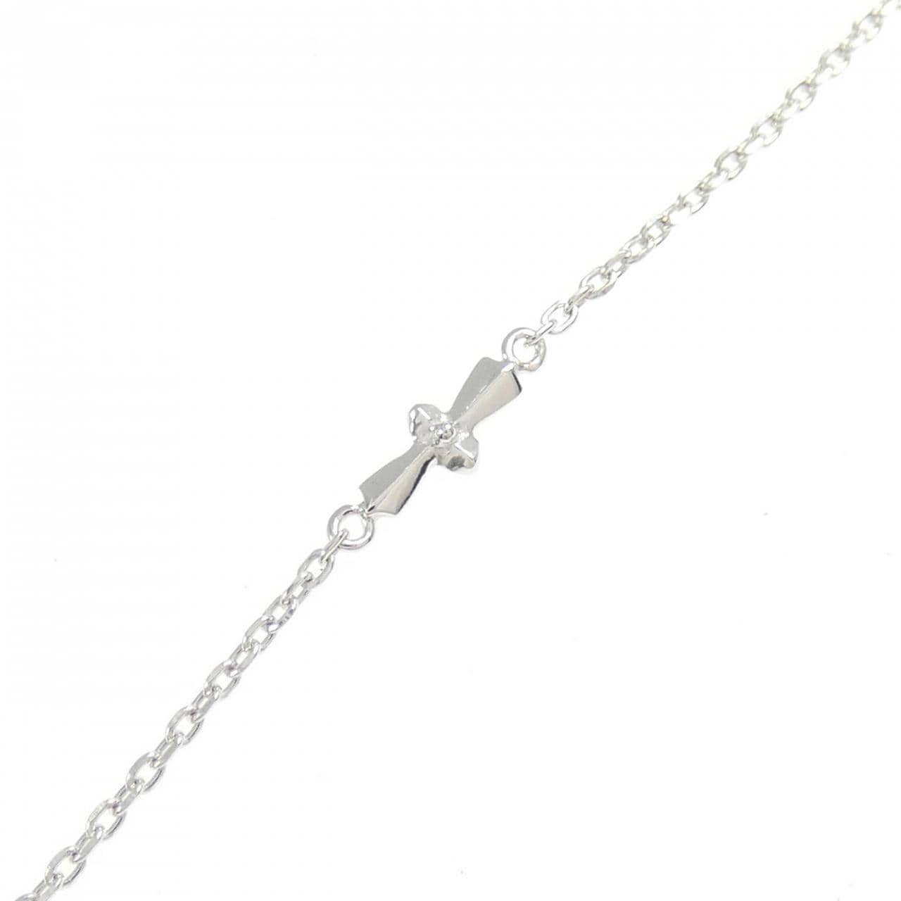K18WG ダイヤモンド ネックレス 0.04CT