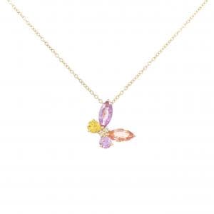 ポンテヴェキオ バタフライ カラーストーン ネックレス 1.46CT