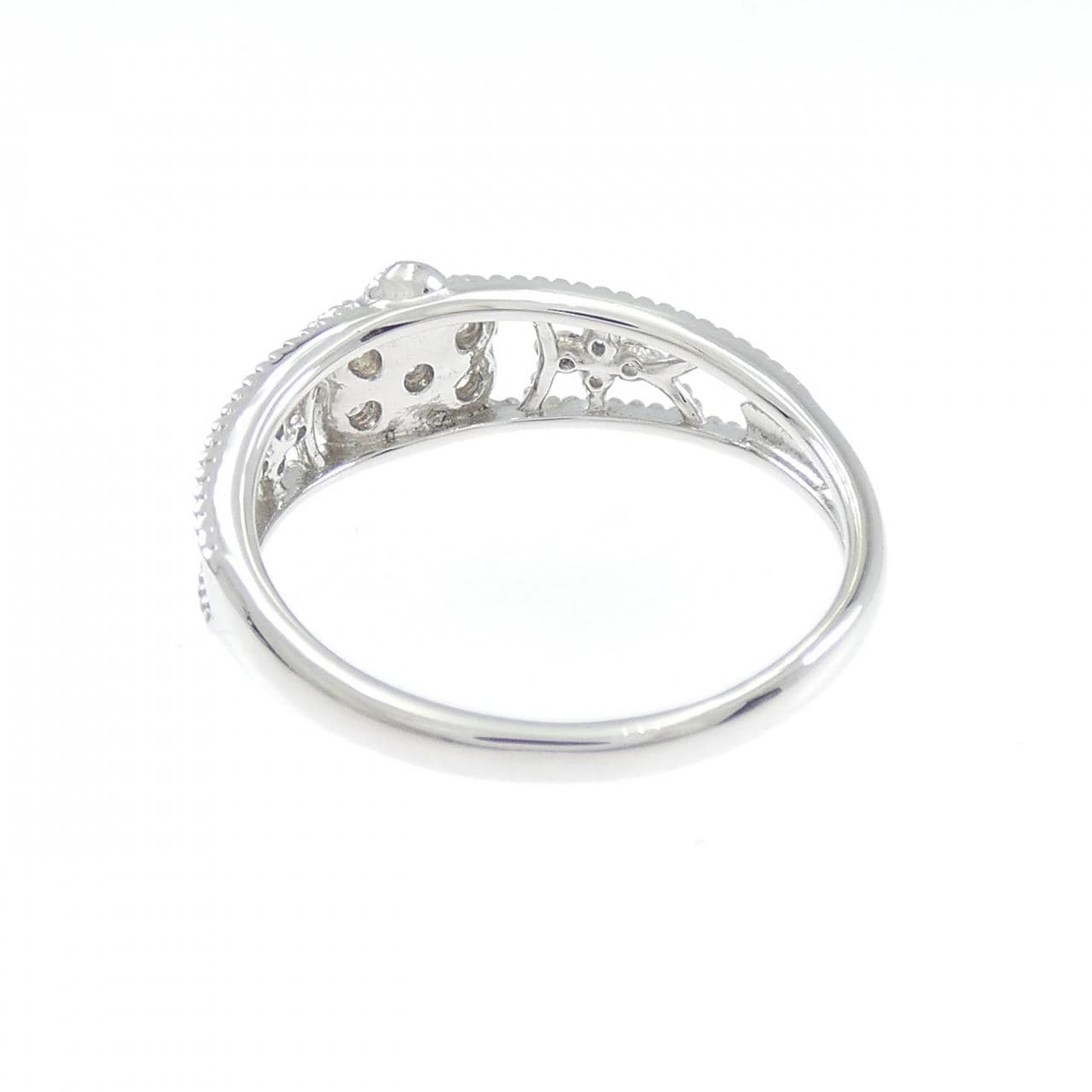 PT950 フラワー ダイヤモンド リング 0.24CT