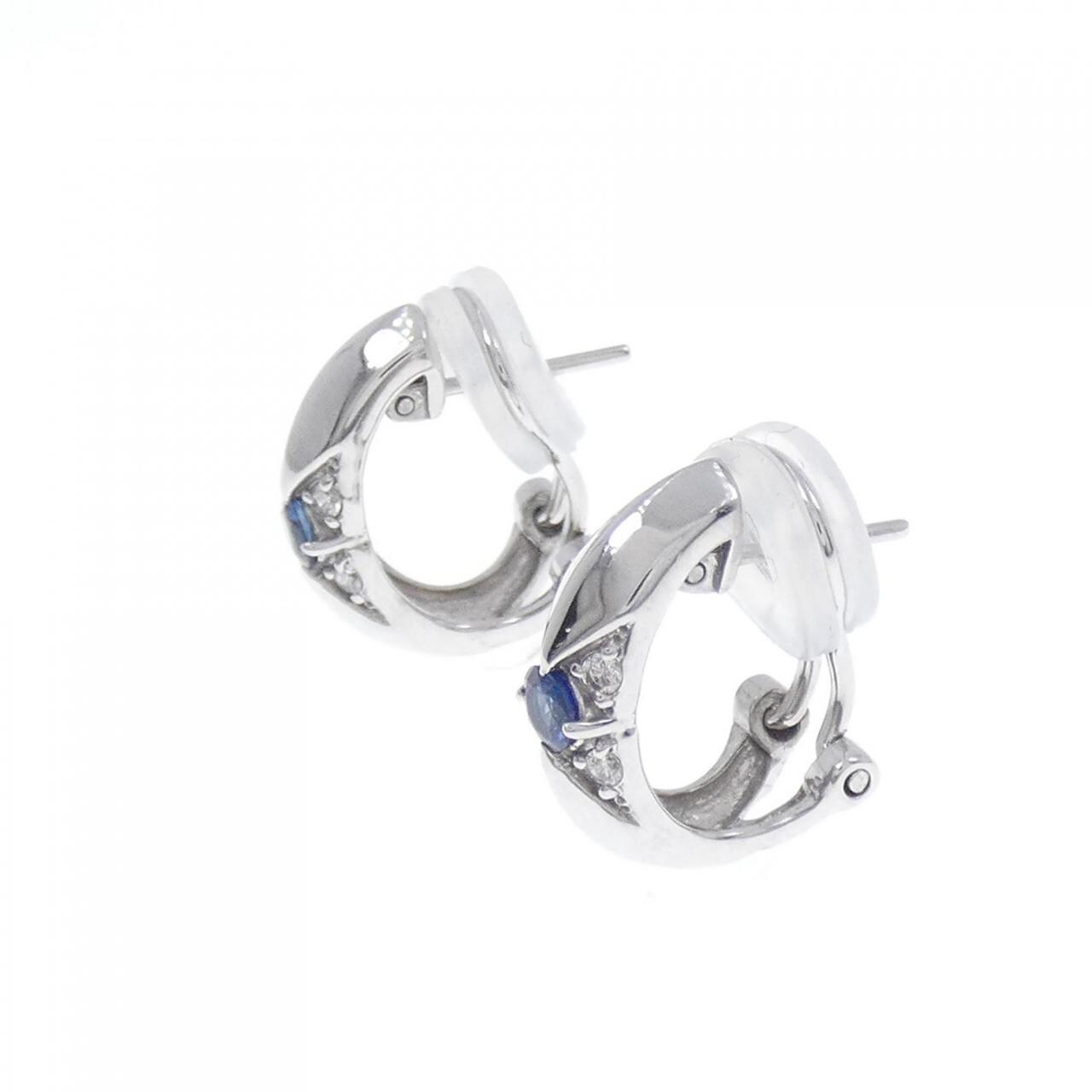 K18WG サファイヤ ピアス/イヤリング 0.22CT | www.jarussi.com.br