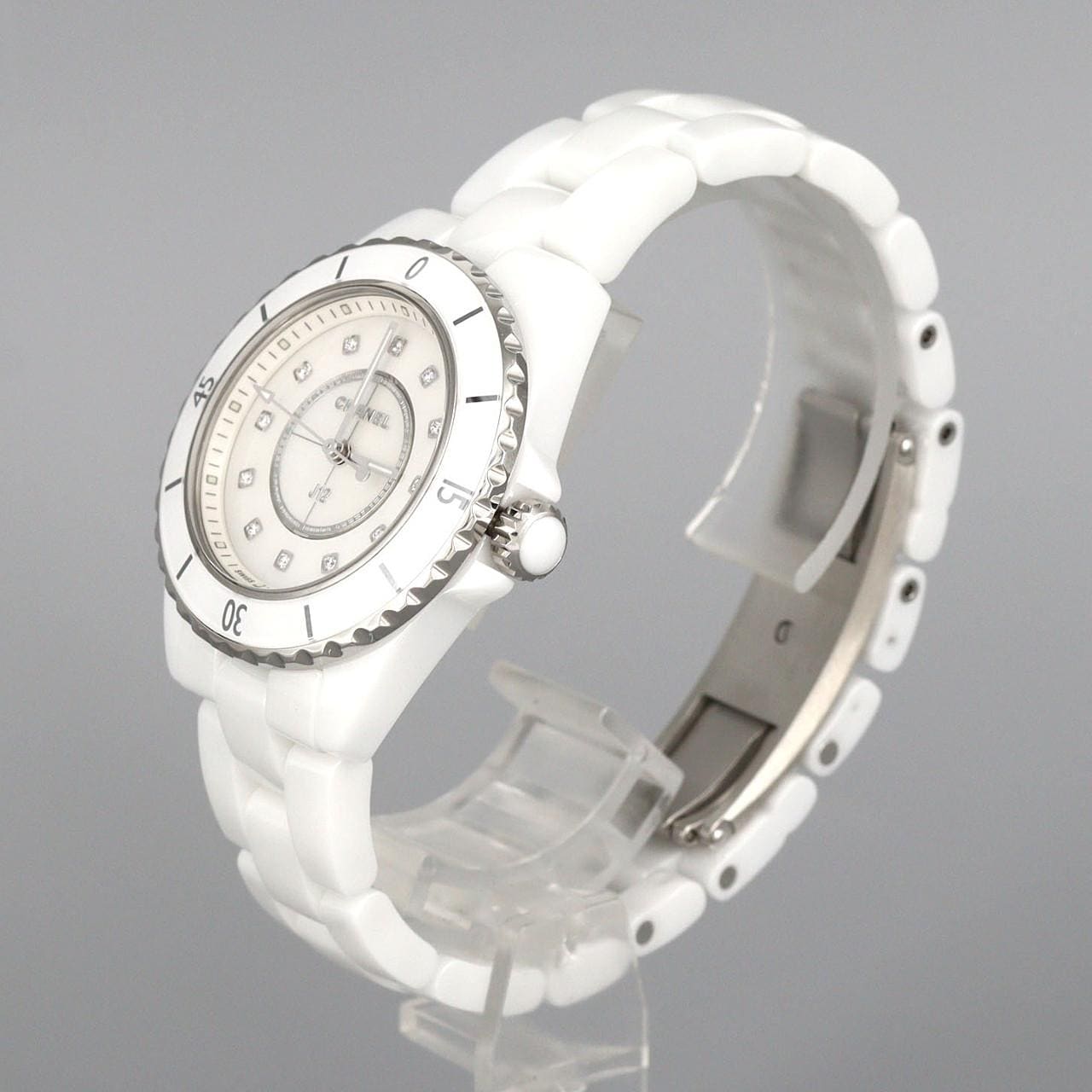 シャネル J12 33mmセラミック･12P H5704 セラミック クォーツ