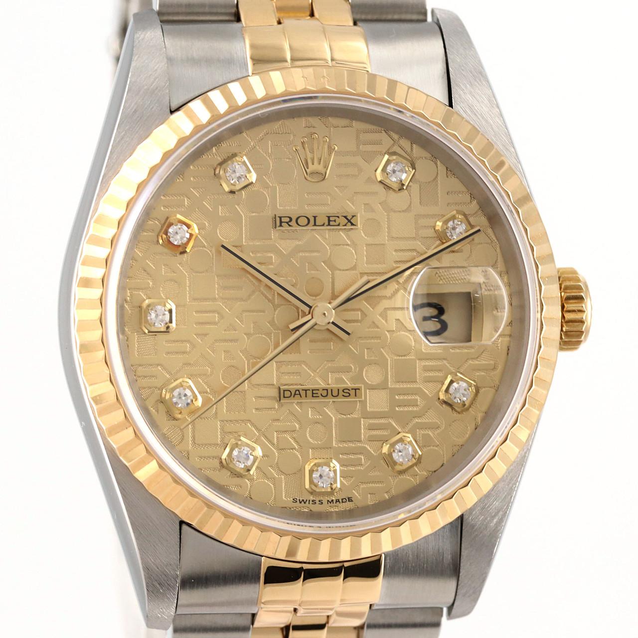 ROLEX Datejust 16233G SSxYG自动上弦T 编号