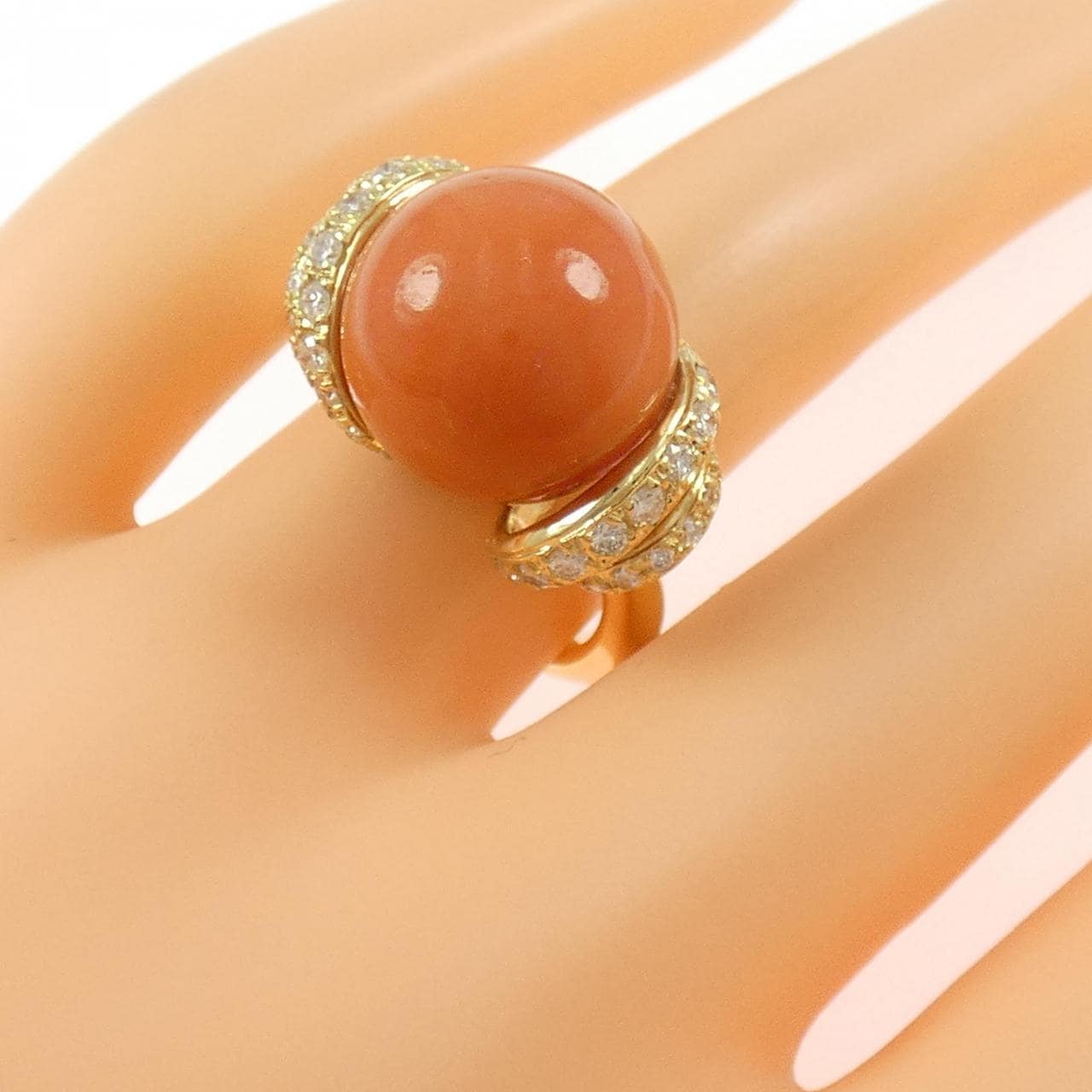 K18YG サンゴ リング