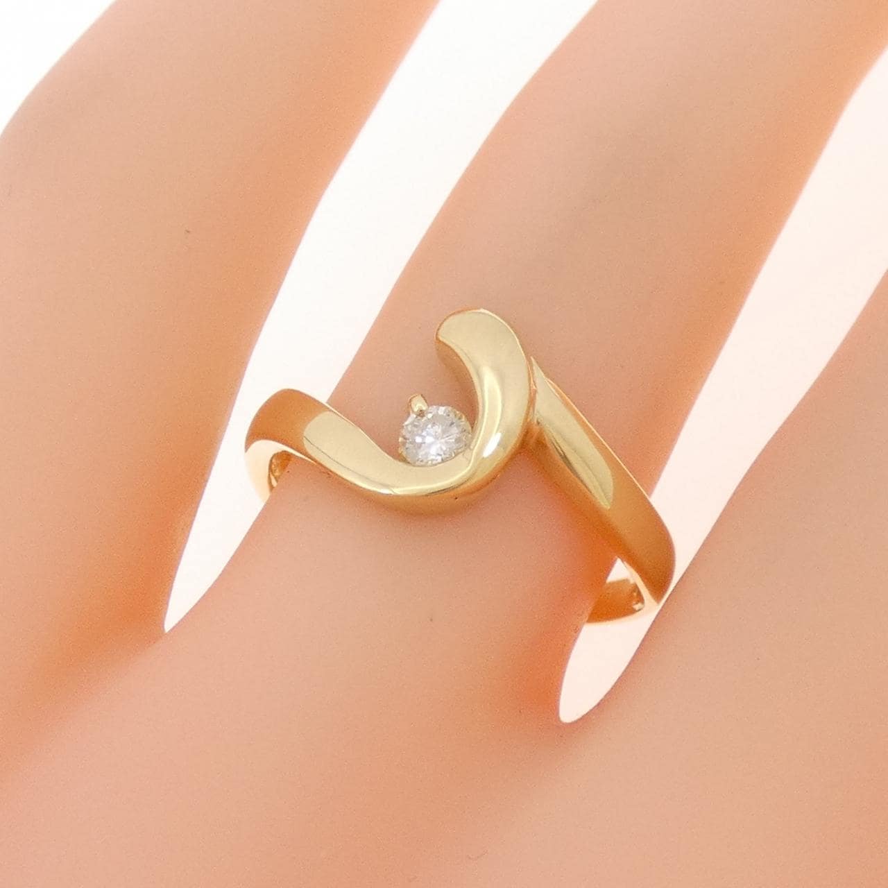 K18YG ダイヤモンド リング 0.10CT