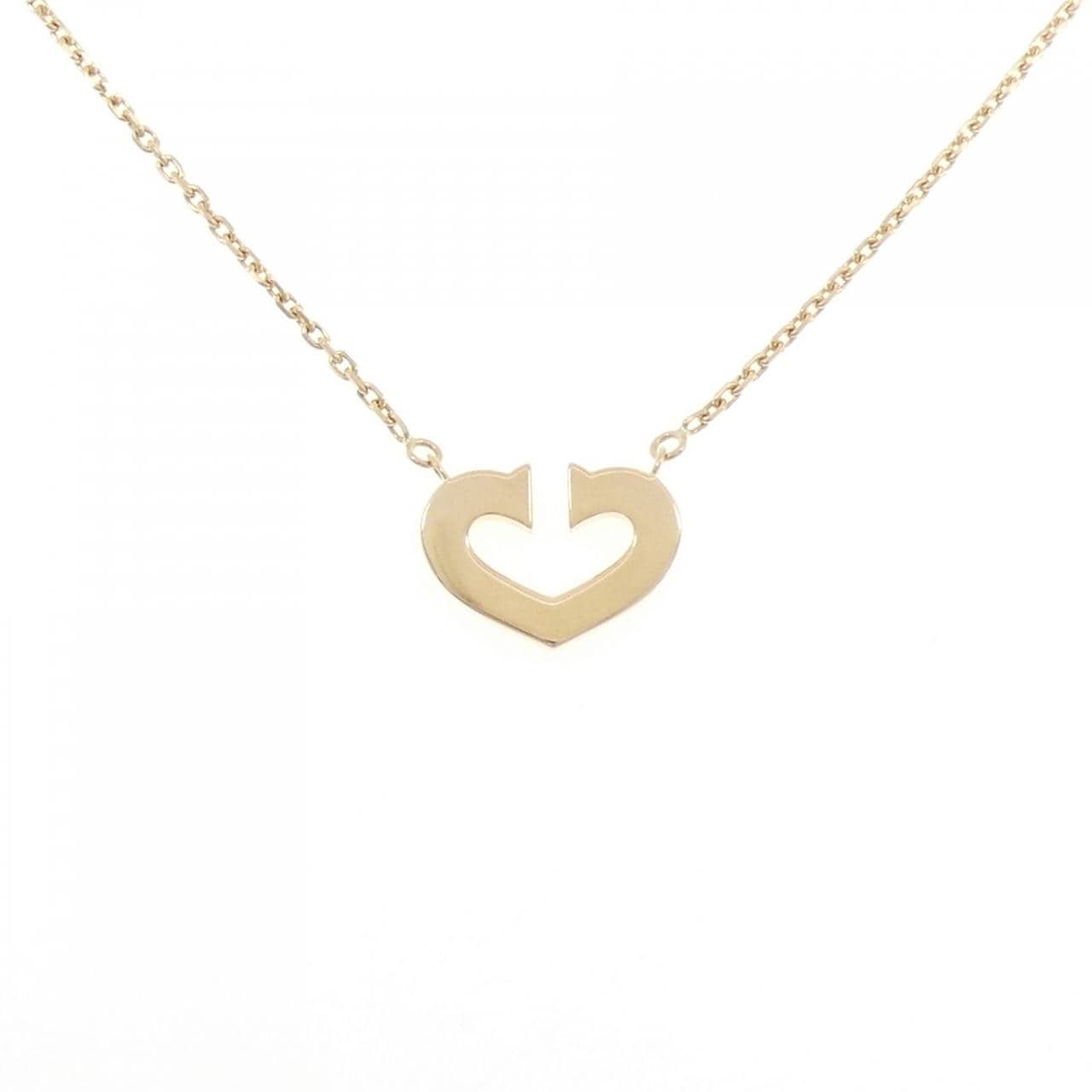 カルティエ Cハート ネックレス