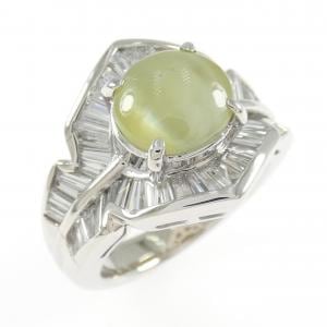 PT900 クリソベリルキャッツアイ リング 3.68CT