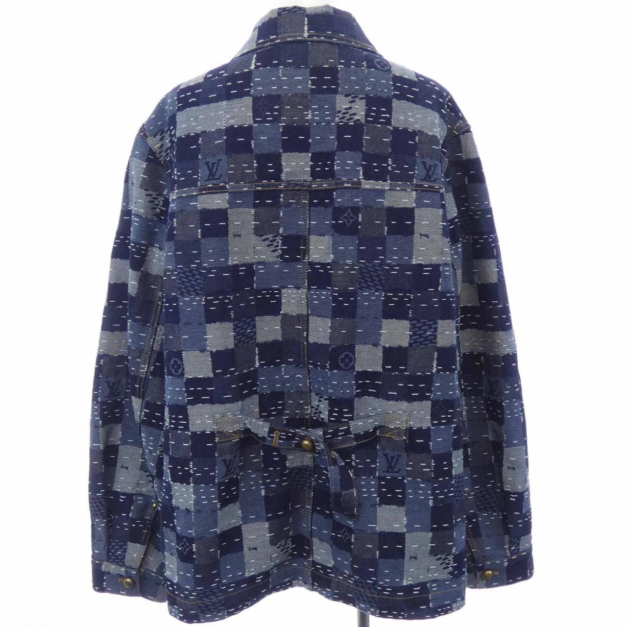 ルイヴィトン LOUIS VUITTON ダミエデニムワークウェアブルゾン HTA80WWIO デニムジャケット