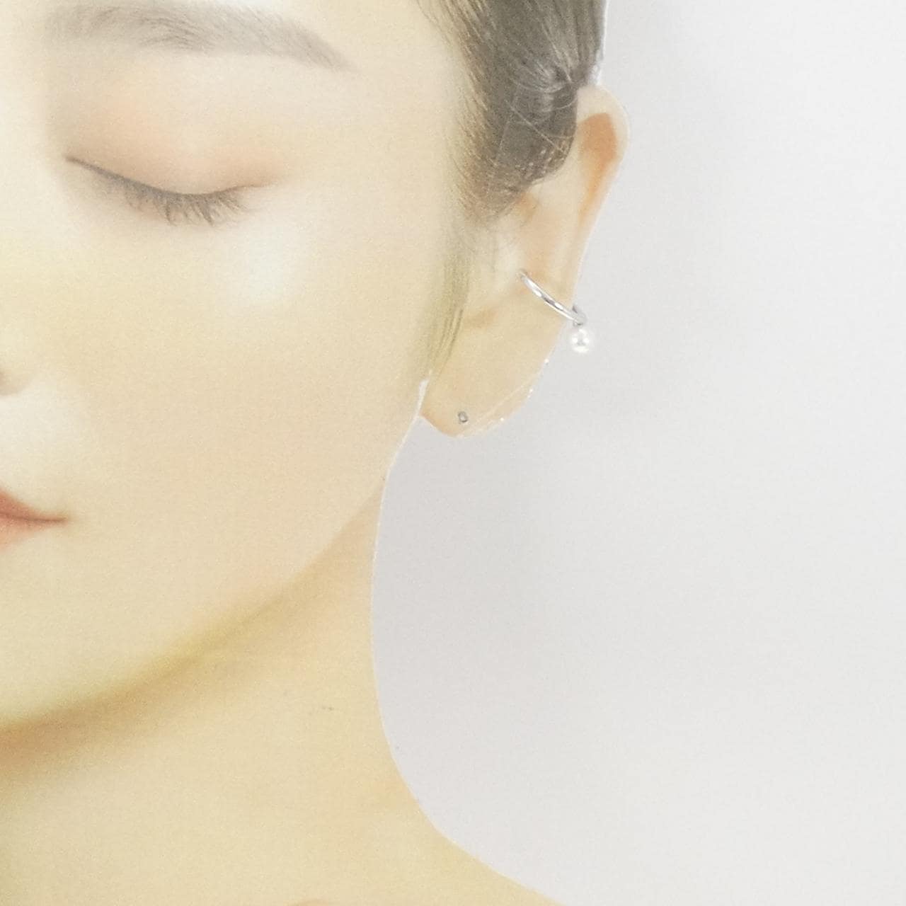 MIKIMOTO Akoya珍珠夹 5.5 毫米单耳