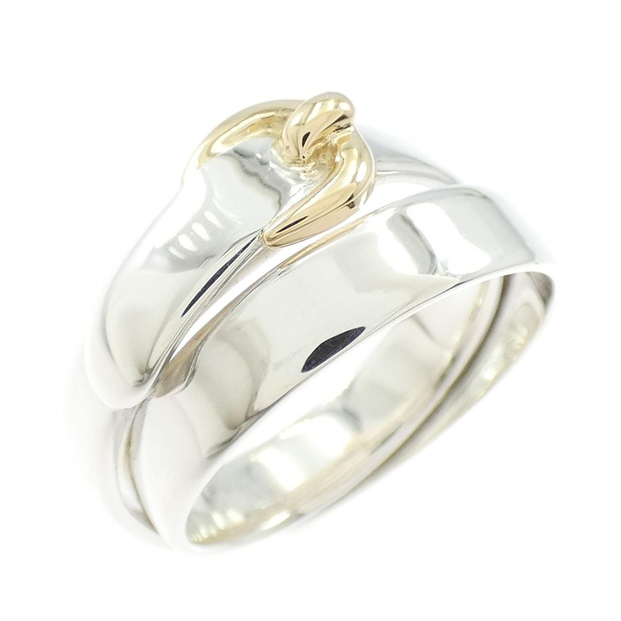 【ヴィンテージ】エルメス ドュブルトュール リング