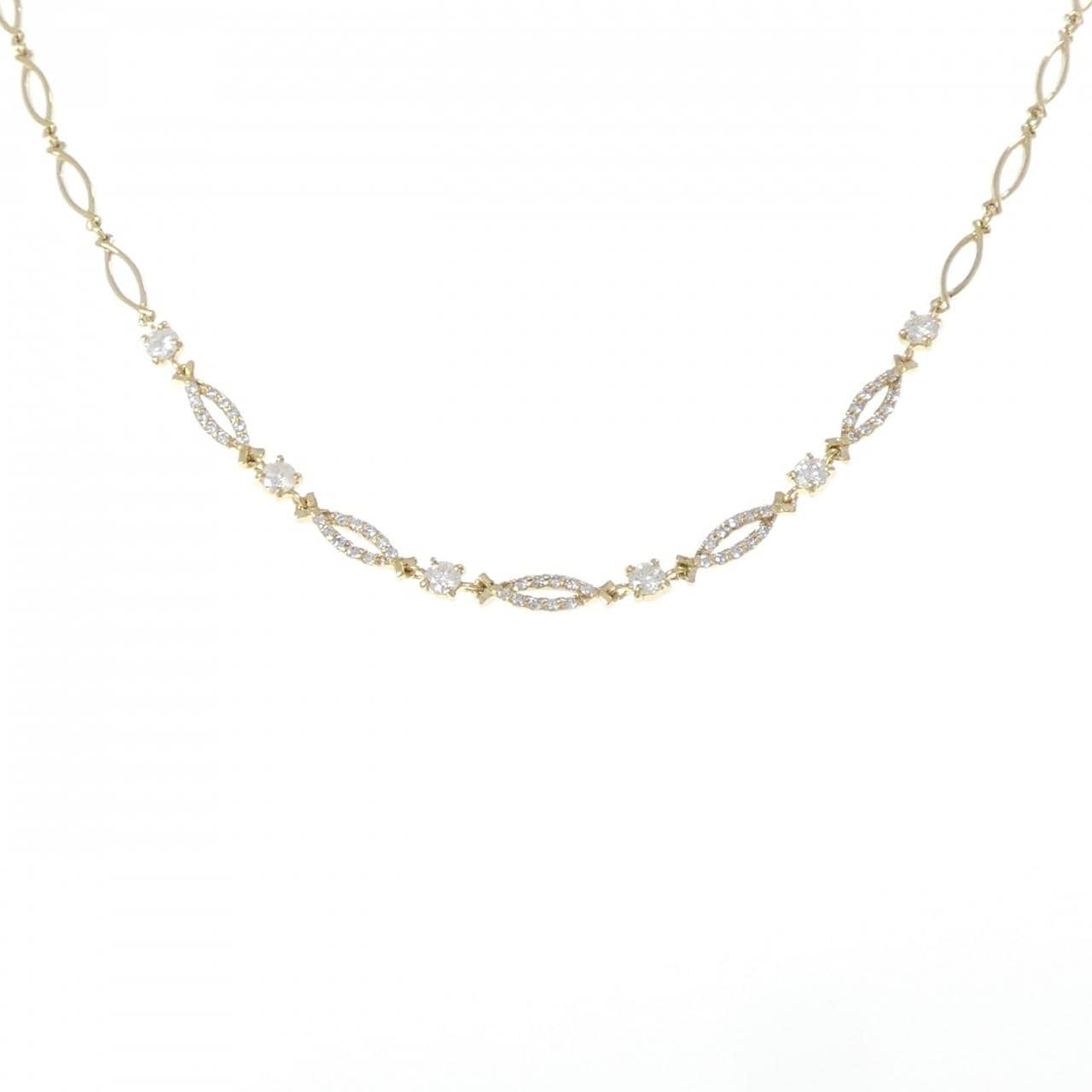 K18YG ダイヤモンド ネックレス 1.00CT