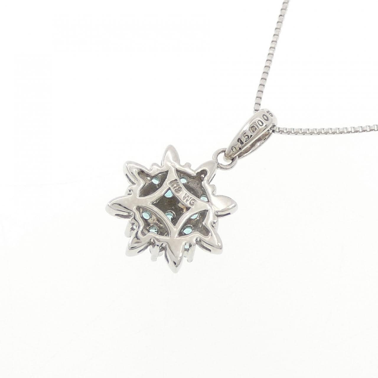K18WG トルマリン ネックレス 0.15CT
