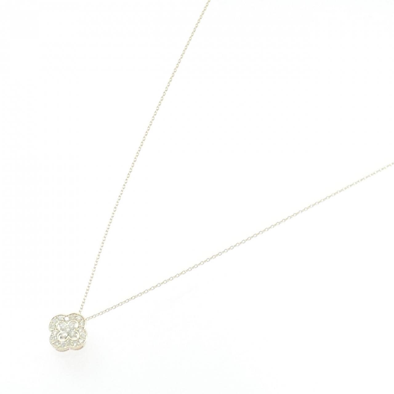 【リメイク】K10YG フラワー ダイヤモンド ネックレス 0.20CT